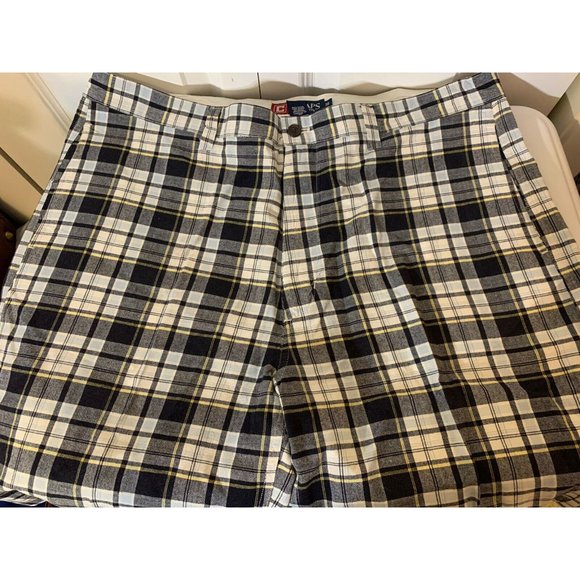 CHAPS Men's Sz 38‎ Casual Shorts MultiColor Plaid - Picture 6 of 8